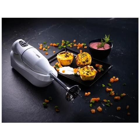 Frullatore ad Immersione Cordless Plus con 3 Livelli di Velocità Colore Bianco - Foto 7