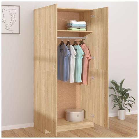 Lusso Casadino -  Armadio Rovere Sonoma 90x52x200 Cm In Legno Multistrato - Foto 2