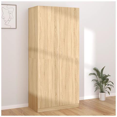 Lusso Casadino -  Armadio Rovere Sonoma 90x52x200 Cm In Legno Multistrato - Foto 8