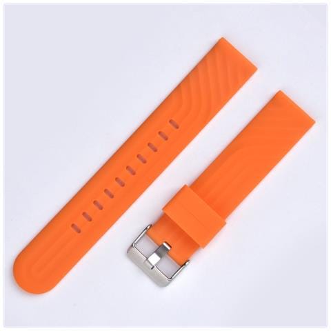 Cinturino In Silicone Per Huawei Gt3 E Iwatch 4 Orange 20 Mm - Foto 1