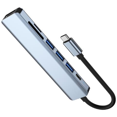 Hub Type-c 7-in-1: Hdmi, Pd, Sd/tf, Porte Usb 3.0 E 2.0 - Foto 2