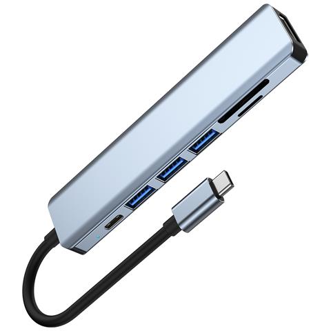 Hub Type-c 7-in-1: Hdmi, Pd, Sd/tf, Porte Usb 3.0 E 2.0 - Foto 4