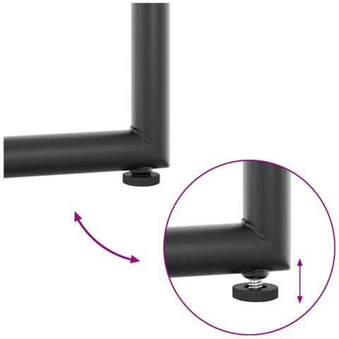 Set da pranzo da giardino  in 10 pezzi con cuscini in acciaio e Textilene - Foto 9