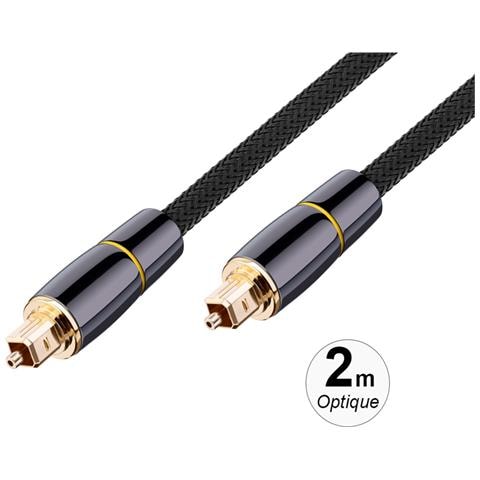 Cavo Audio Ottico In Nylon Intrecciato Con Connettori Placcati In Oro Da 2 M - Foto 3