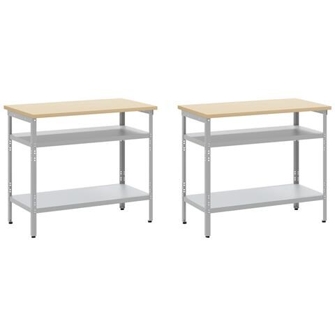 Set da Lavoro in Acciaio Grigio 8 Pezzi di - Foto 7