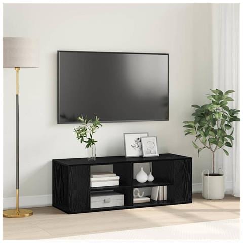 Mobile TV da Muro Rovere nero 102 x 35 x 35 cm - Foto 2