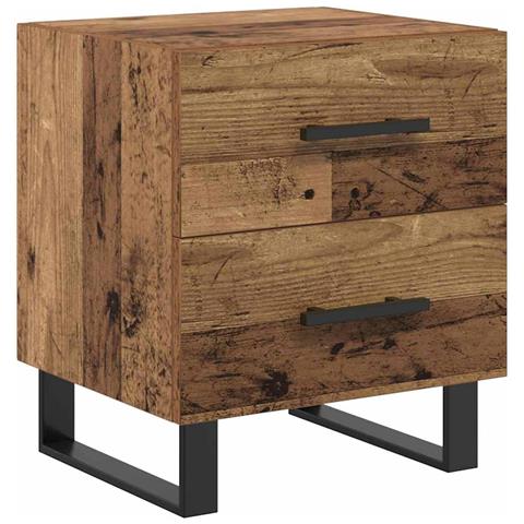 Armadio da Notte con cassetto Legno vecchio 40 x 35 x 47,5 cm - Foto 1