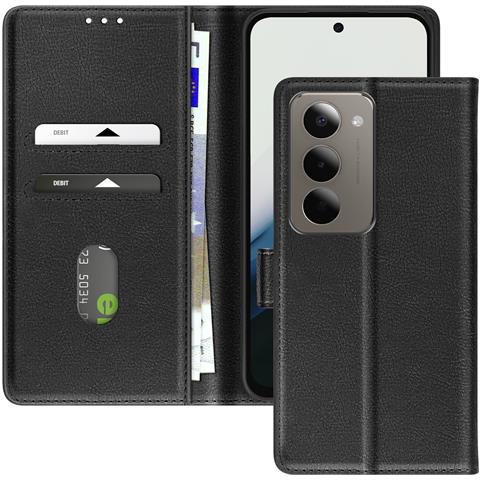 Custodia A Portafoglio Per Xiaomi Redmi 15 5g Chesterfield Grana Stand Funzione - Foto 1