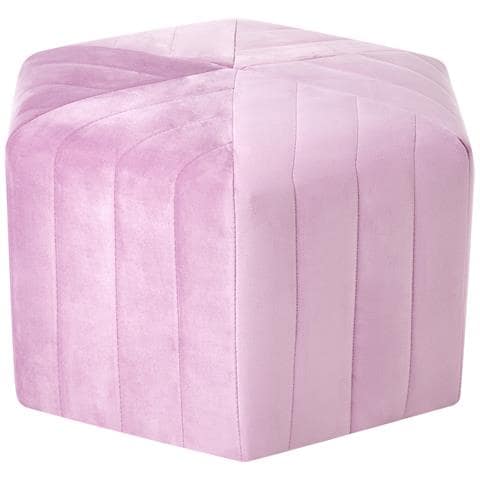 Pouf Murietta Velluto Viola Chiaro - Foto 2