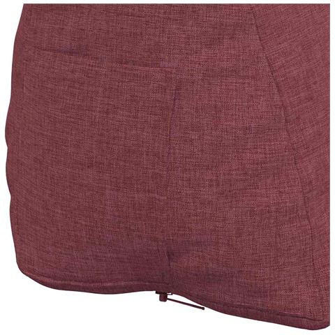Cuscino per Schiena Rosso Vino 60 x 20 x 50 cm Tessuto - Foto 9