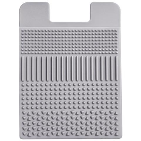 Porta Tessere In Silicone Con Texture Sensoriale, Portafoglio Adesivo Portatile Per Telefono Grey - Foto 1