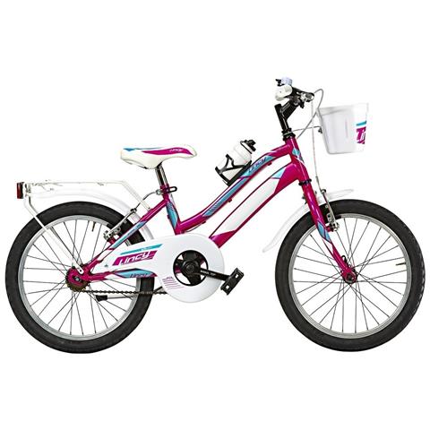 Bici A Sfera Bimba Misura 18 Mountain Bike Bambina Modello Lincy Ly18 Mtb 1v - 25 Fuxia Azzurro - Foto 1