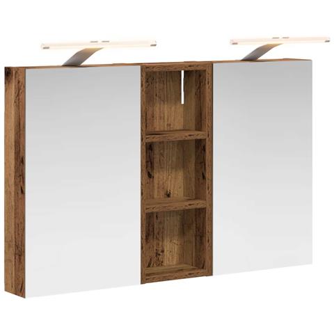 Set di Armadi da Bagno con lo scaffale 3 pcs 80 x 10,5 x 50 cm - Foto 1