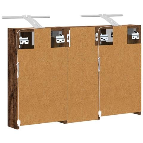 Set di Armadi da Bagno con lo scaffale 3 pcs 80 x 10,5 x 50 cm - Foto 9