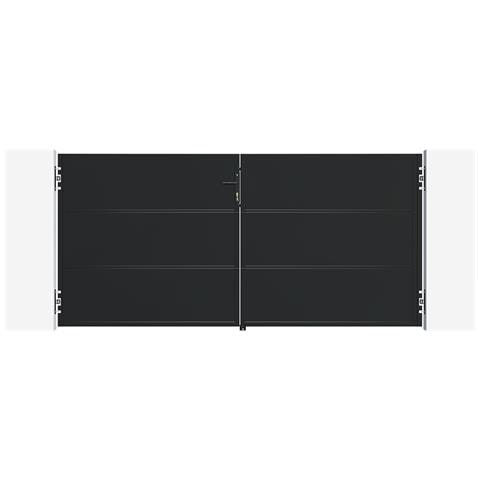 Cancello NALI in acciaio nero opaco, altezza 140 cm, 3 m. - Foto 3