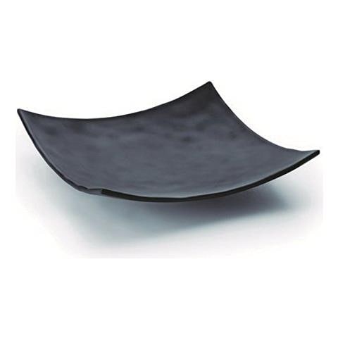 63372 - Piatto da portata quadrato in melamina 19x19x4 - Nero - Foto 2