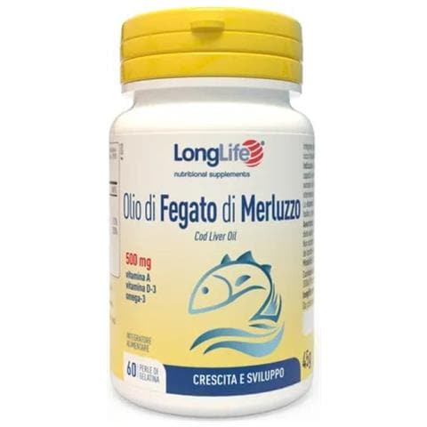 Olio Fegato Merluzzo 500 mg 60 Perle in Gelatina - Foto 1