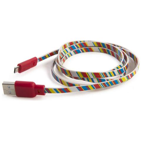 1.2m USB 2.0 1.2m Micro-USB B USB A Multicolore cavo USB - Foto 1