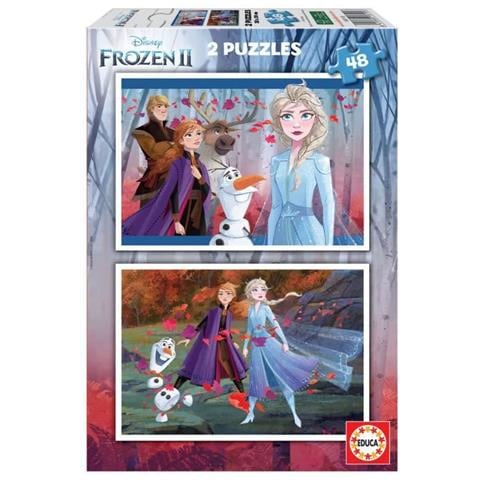 Puzzle 2x48 Di Frozen 2 - Foto 1