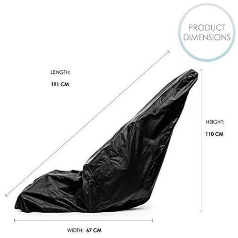 Copertura Universale Lawn Mower 191x110x67cm - 210d Oxford In Heavy-duty Poliestere Impermeabile Antipolvere Anti-uv Resistente Agli Agenti Atmosferici - Coperchio Di Protezione Esterno Con Lacci E Immagazzinaggio Bag. - Foto 2