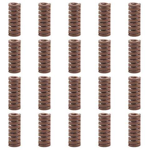 3d Springs 25pcs 8 X 20mm X 4 Mm Super Heavy Duty Marrone Scuro Piume Da Letto Molle Di Compressione Per La Stampante 3d Della Scheda Madre Inferiore Collegare Livellamento - Foto 1