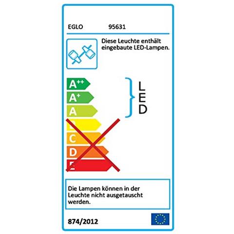 SALTO Barra da parete / plafone 4W LED in Acciaio, Cromo / Plastica, Satinato - Foto 2