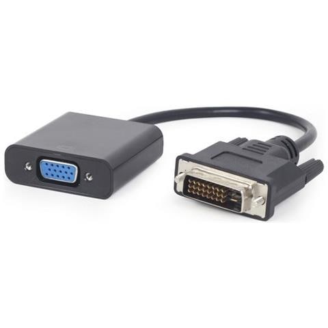 A-DVID-VGAF-01 0.2m DVI-D VGA (D-Sub) Nero cavo e adattatore video - Foto 1