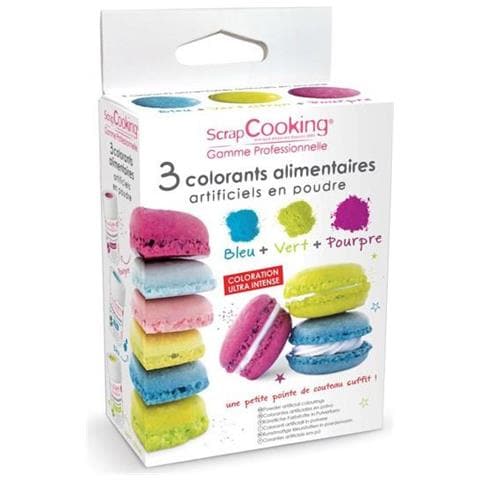 3 Coloranti Alimentari - Blu, Verde, Viola - Foto 1