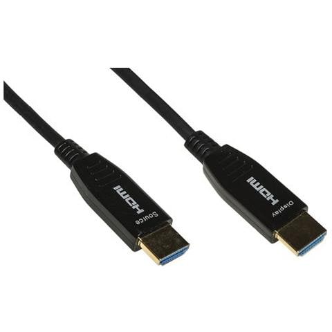 Cavo   Hdmi 2.0 To Hdmi. M/m. 10mt. Aoc Fibra Ottica Ibrido. Hdcp. Arc. Edid 4k - 60hz. 4-4-4. Nero. Lkchd10f - Foto 2
