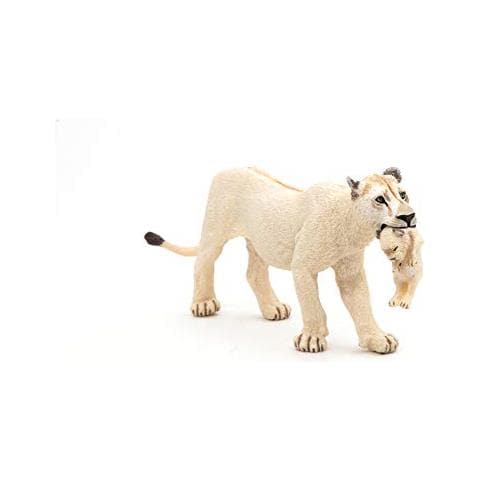 Leonessa Bianca Con Figura Di Cucciolo, Multicolor - Foto 1