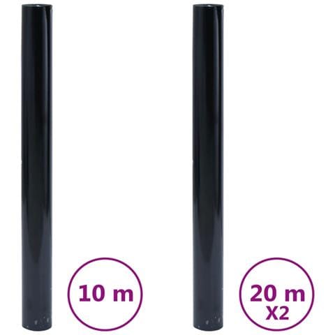 Pellicole Per Vetri Statiche Smerigliate Nere 3pz In Pvc - Foto 2