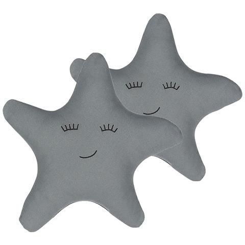 Set Di 2 Cuscini Bhopal Cotone 40 X 40 Cm Grigio Stella - Foto 2