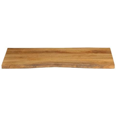 Piano Tavolo 120x60x2,5 Cm Bordi Vivi In Legno Massello Mango - Foto 3