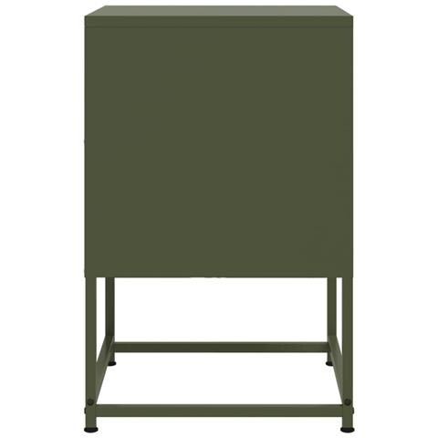 Comodini 2 Pz Verde Oliva 36x39x60,5 Cm In Acciaio - Foto 2