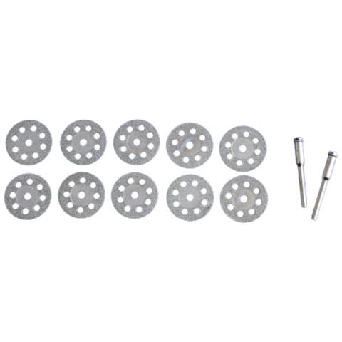 Set Di Dischi Diamantati Da Taglio Da 25 Mm Con Mandrino (10 Dischi + 2 Mandrini)  30 Mm - Foto 1