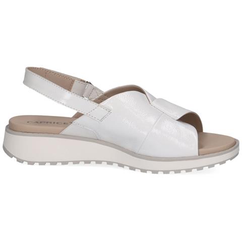 White Naplak Casual Open Sandals Sandali Pelle Scarpe Donna Bianco Eu 37, 9-28703-42-122 - Foto 3