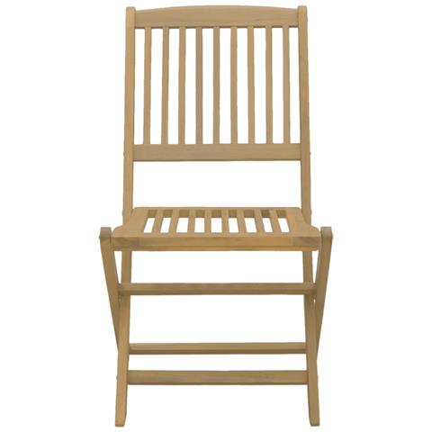 Sedie Giardino Pieghevoli 6 pz 54,5x58x90 cm Massello Acacia - Foto 7