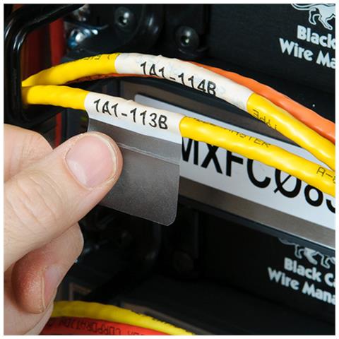 M6-32-427 etichetta per stampante Trasparente, Bianco Etichetta per stampante autoadesiva - Foto 4