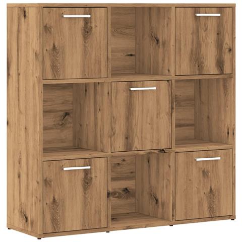 Libreria Rovere Artigianale 90x28x90 Cm In Legno Multistrato - Foto 2