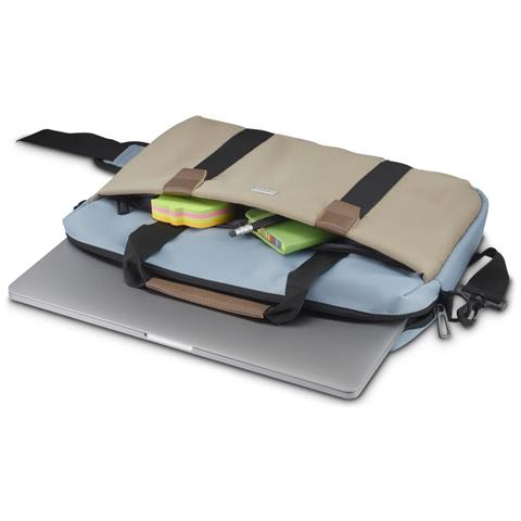 Silvan 35,8 cm (14.1") Borsa con caricamento dall'alto Beige, Blu - Foto 2