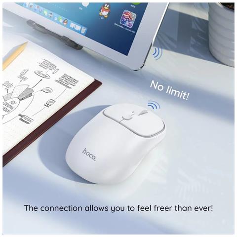 Mouse Wireless (gm25) 2.4g, Quattro Pulsanti Dual Mode Purple - Foto 4