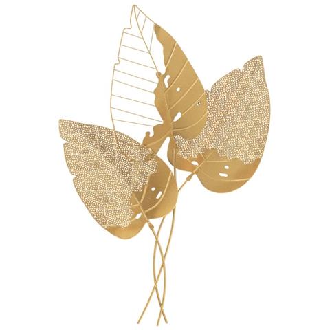 Decorazione In Metallo 3d Foglia 49 - Multicolore - Metallo - 53x4x84,5 Cm - Foto 1