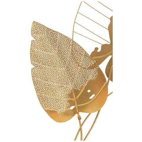 Decorazione In Metallo 3d Foglia 49 - Multicolore - Metallo - 53x4x84,5 Cm - Foto 2