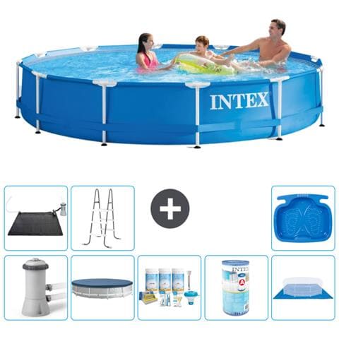 Piscina Fuori Terra - In Giro - 366x76 Cm - Blu - Include Accessori Coordinati A1764 - Foto 1