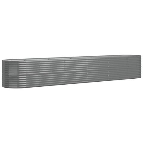 Letto Giardino Acciaio Verniciato A Polvere 440x80x68 Cm Grigio - Foto 1