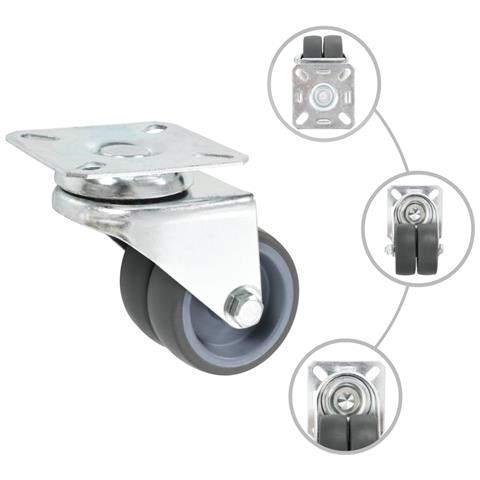 Ruote Girevoli Gemellate 32 Pz 50 Mm - Foto 1