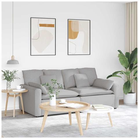 Divano Modulare con Cuscini Grigio Nuvola - Foto 2