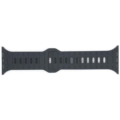 Cinturino Morbido In Silicone Per Apple Watch 42/44/45/49 Mm Black - Foto 2