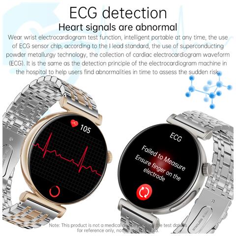 Smartwatch Da Donna Con Ecg, Chiamata Bluetooth E Musica - Foto 7