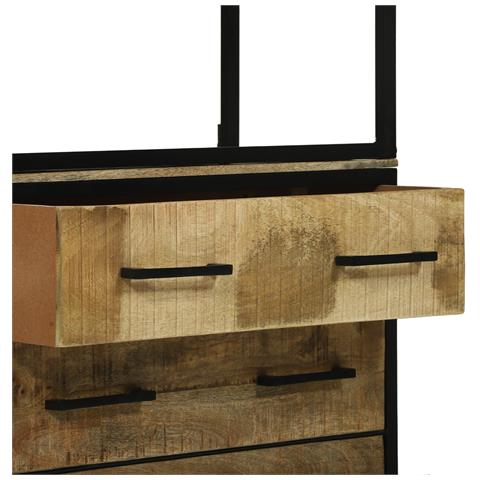 Highboard 70x35x180 cm Legno Mango Grezzo Solido, Sideboard 70x35x70 cm Legno Mango Grezzo Solido, Libreria 70x35x110 cm Legno Mango Grezzo Solido - Foto 9